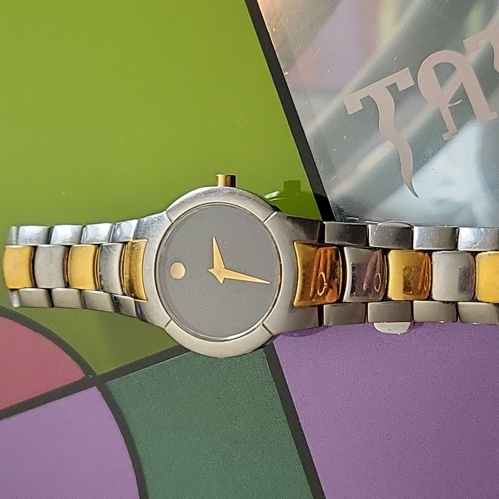 Women's 2 toned Movado watch